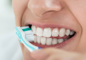 dental hygiene at home: Brushing Teeth